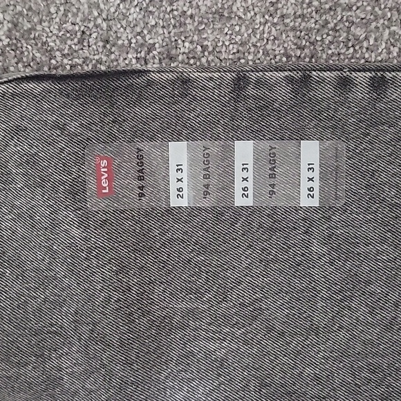 Levi's Women's Grey Jeans Straight Leg Baggy Mid Rise - Picture 5 of 12